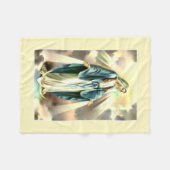 Gezegende Mary fleece deken (Voorkant (Horizontaal))