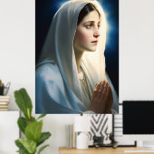 Gezegende Mary Moeder van God Poster (Thuiskantoor)