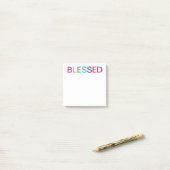 Gezegende Meerdere Kleuren Post-it® Notes (Op bureau)