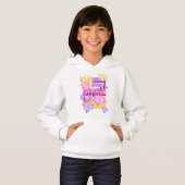 Gezegende Meisjes Witte Hoodie (Voorkant volledig)