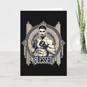 Gezegende Mma Bjj Kickboksen Muay Thai Boksen Kooi Kaart