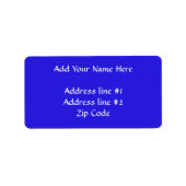 Gezegende moeder blauw etiket (Voorkant)