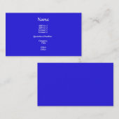 Gezegende moeder blauw visitekaartje (Voorkant / Achterkant)