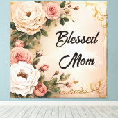 Gezegende Moeder Canvas Afdruk (Insitu (Houten vloer))