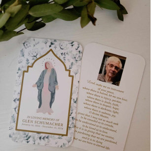 Gezegende Moeder Katholieke Franciscus Gebed Kaart