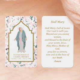 Gezegende Moeder Katholieke Herdenkings Gebedskaar Visitekaartje