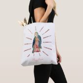 Gezegende Moeder Maagd Maria  Christelijk Tote Bag (Dichtbij)