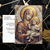 Gezegende Moeder Maria en Baby Jezus | Christmas Briefkaart