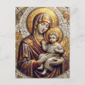 Gezegende Moeder Maria en Baby Jezus | Christmas Briefkaart (Voorkant)