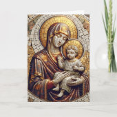 Gezegende Moeder Maria en Baby Jezus | Christmas Kaart (Voorkant)