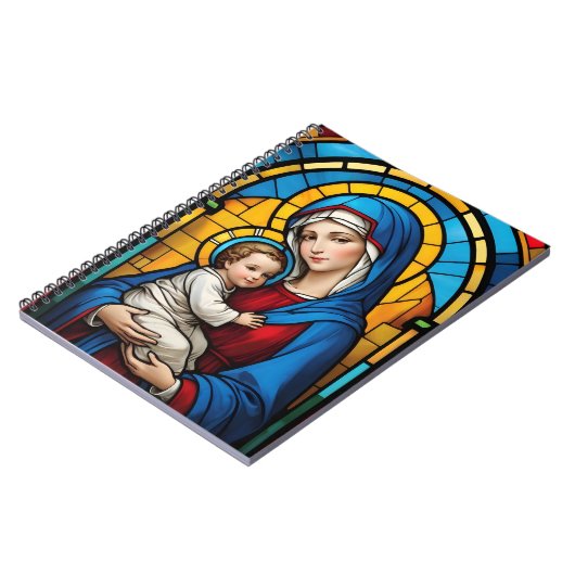 Gezegende Moeder Maria en Baby Jezus - Maagd Maria Notitieboek (Linkerzijde)