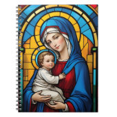Gezegende Moeder Maria en Baby Jezus - Maagd Maria Notitieboek (Voorkant)