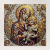 Gezegende Moeder Maria en Baby Jezus | religieus Legpuzzel (Verticaal)