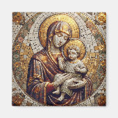 Gezegende Moeder Maria en Baby Jezus | religieus Magneet (Voorkant)