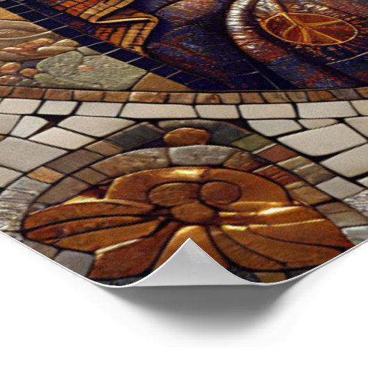 Gezegende Moeder Maria en Baby Jezus | religieus Poster (Hoek)