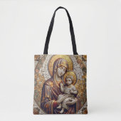 Gezegende Moeder Maria en Baby Jezus | religieus Tote Bag (Voorkant)