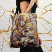 Gezegende Moeder Maria en Baby Jezus | religieus Tote Bag