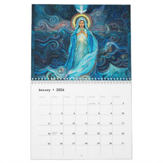 Gezegende Moeder Maria Kalender van katholieke afb