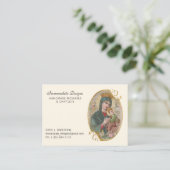 Gezegende moeder Mary Jesus Religious Visitekaartje (Staand voorkant)