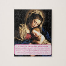 Gezegende Moeder met Christus Kind baby jongen Kee