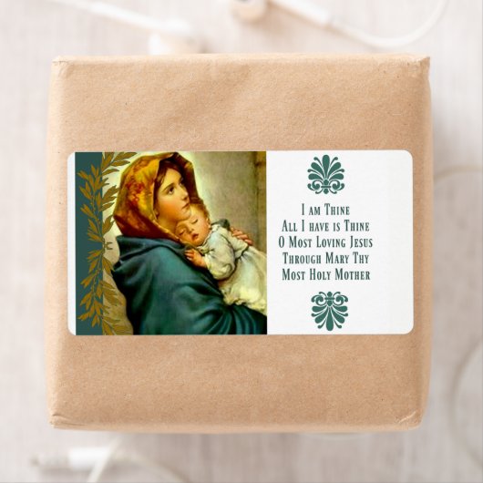 Gezegende Moeder met het Kind Jezus Etiket (Insitu)