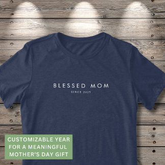 Gezegende Moeder Moderne Moederdag Aangepast Jaar  Tri-Blend Shirt