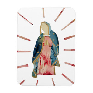 Gezegende moeder Onze dame Guadalupe Beauful Magneet