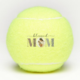 Gezegende Moeder Persoonlijke Foto Tennisballen
