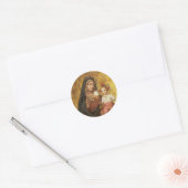 Gezegende Moeder Ronde Sticker (Envelop)