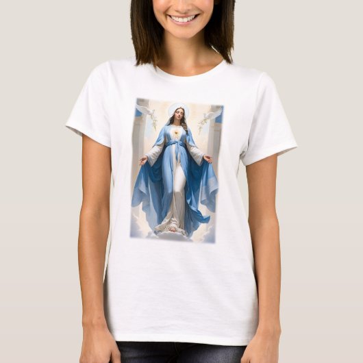 Gezegende Moeder van Maria T-shirt (Voorkant)