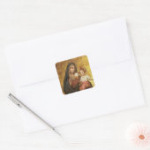 Gezegende Moeder Vierkante Sticker (Envelop)