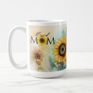 Gezegende Moeder Zonnebloem Mok Gift, Moeder Mama