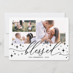 Gezegende multi foto kerstkaart