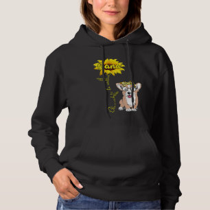 Gezegende Nana Hippy Corgi Hond Oma Vrouwen Hoodie
