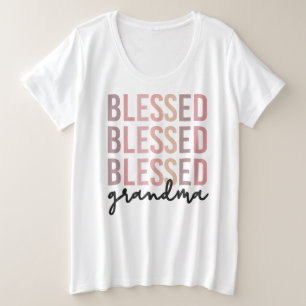 Gezegende oma   Cadeaus voor oma Grote Maat T-shirt