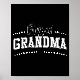 Gezegende oma Heather Sugar Plum christelijk kruis Poster