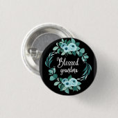 Gezegende oma ronde button 3,2 cm (Voorkant /achterkant)