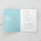 Gezegende Oom Olifant en Libelle Geschenk Kaart (Binnen)