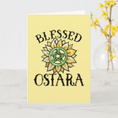 Gezegende Ostara Kaart (Gele Bloem)