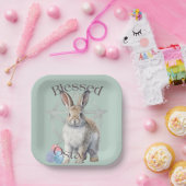 Gezegende Ostara papieren Borden Bordje (Feest)