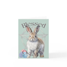 Gezegende Ostara Wenskaart
