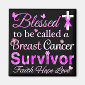 Gezegende overlevende borstkanker magneet (Voorkant)