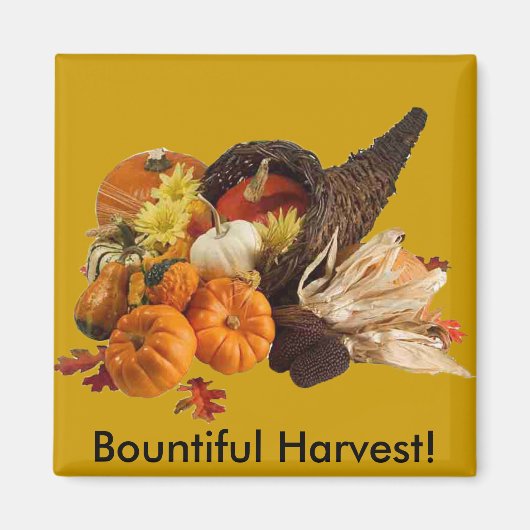 Gezegende overvloedige oogst Kleurrijke hoorn des  Magneet (Voorkant)