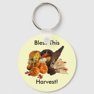 Gezegende overvloedige oogst Kleurrijke hoorn des  Sleutelhanger