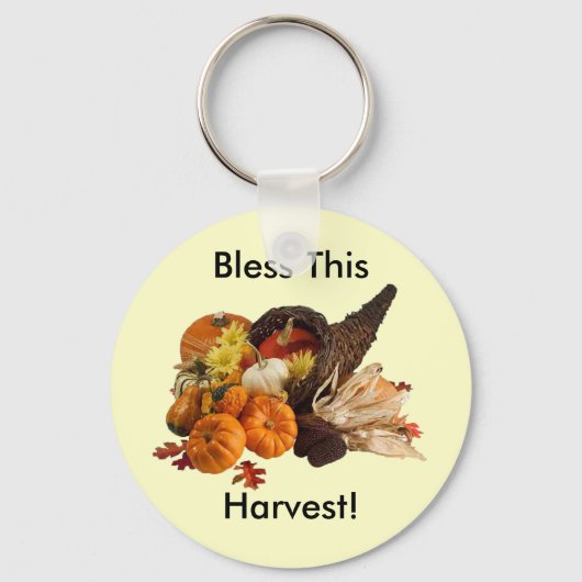 Gezegende overvloedige oogst Kleurrijke hoorn des Sleutelhanger (Voorkant)