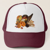 Gezegende overvloedige oogst Kleurrijke hoorn des  Trucker Pet (Voorkant)