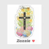 Gezegende paas sticker (Vel)