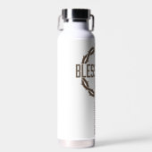 Gezegende Papa Waterfles (Voorkant)