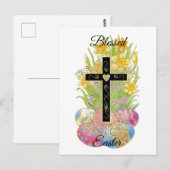 Gezegende Pasen Briefkaart (Voorkant / Achterkant)