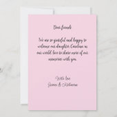 Gezegende pasgeboren foto moderne geboorte aankond aankondiging (Achterkant)